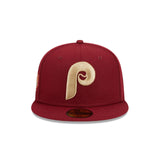 New Era Philadelphia Phillies Laurel Sidepatch 59Fifty Fitted Hat (60426513)