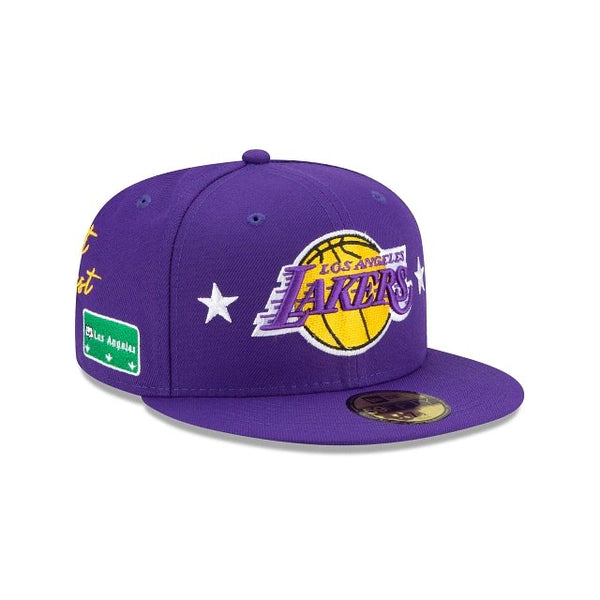  New Era LA Los Angeles Lakers 59FIFTY 2021/22 City Edition City  Edition Official Fitted Cap, Hat (as1, Numeric, Numeric_7, 7) : Sports &  Outdoors