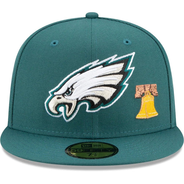 New Era Philadelphia Eagles City Transit 59/50 Fitted Hat (60185117) Green / 7 1/4