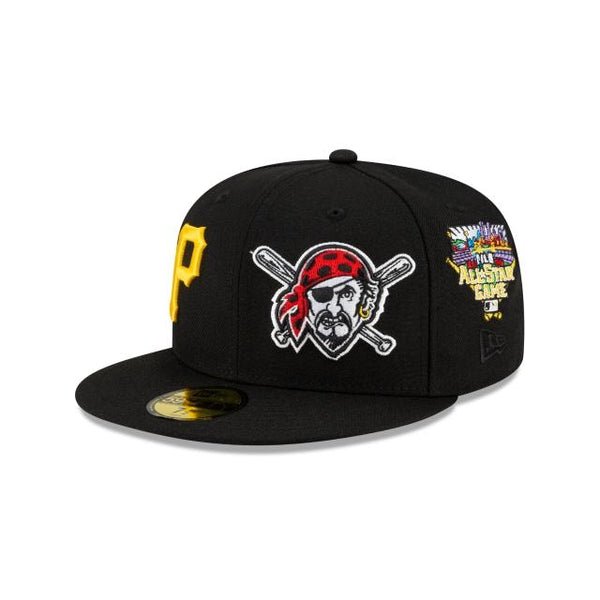 Black Pittsburgh Pirates Team Patch Pride New Era 59FIFTY Fitted 7 5/8