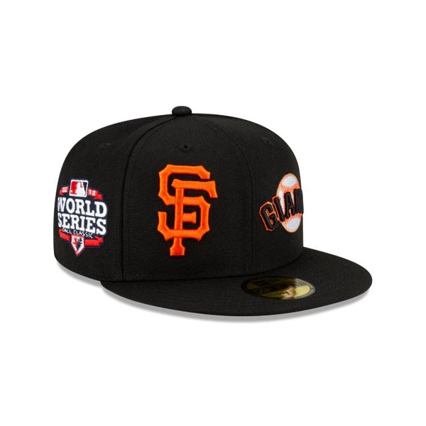 New Era 59FIFTY San Francisco Giants Patch Pride Fitted Hat Black 60138909 - 7 1/8