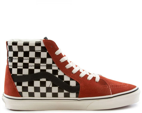 Vans SK8-HI Desert Snake Checkerboard Chili Oil Suede Mens 9 Womens 10.5 Sneaker Vans SK8-HI Desert Snake Checkerboard Chili Oil Suede Mens 9  main image 3