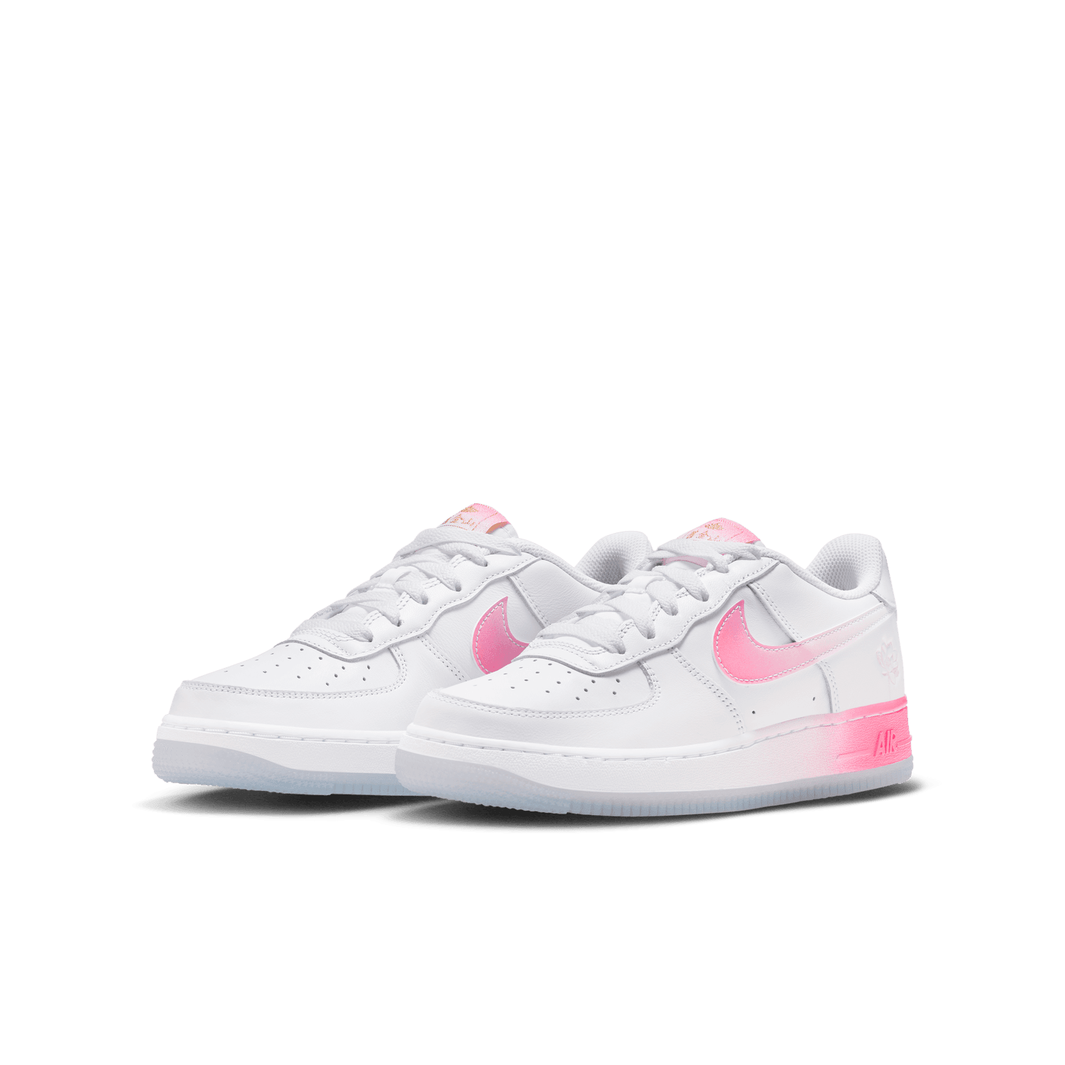 Air force 1 big 2025 kid white