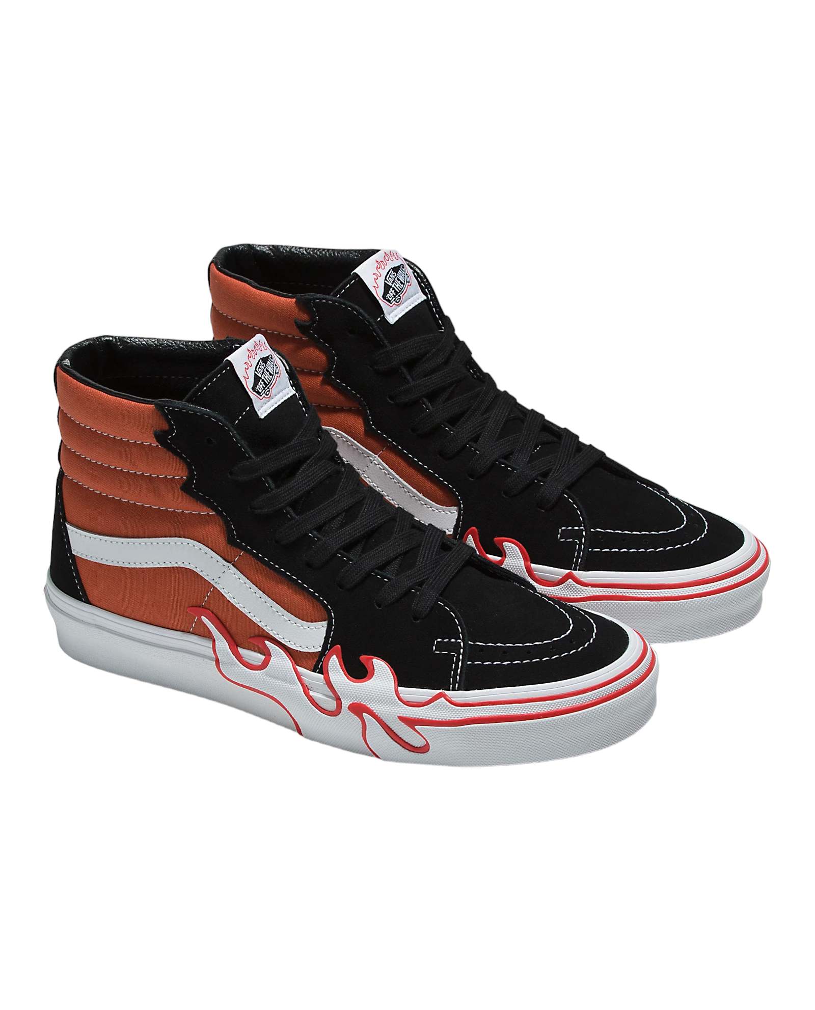Vans sk8 top hi fire