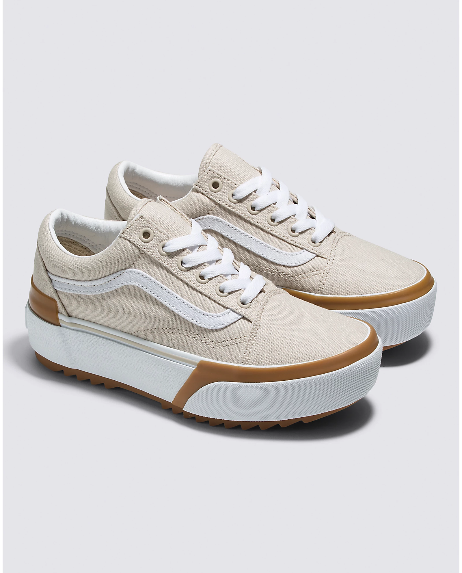 Vans Womens Old Skool Canvas Stacked Shoe (VN0A4U15BLL1)