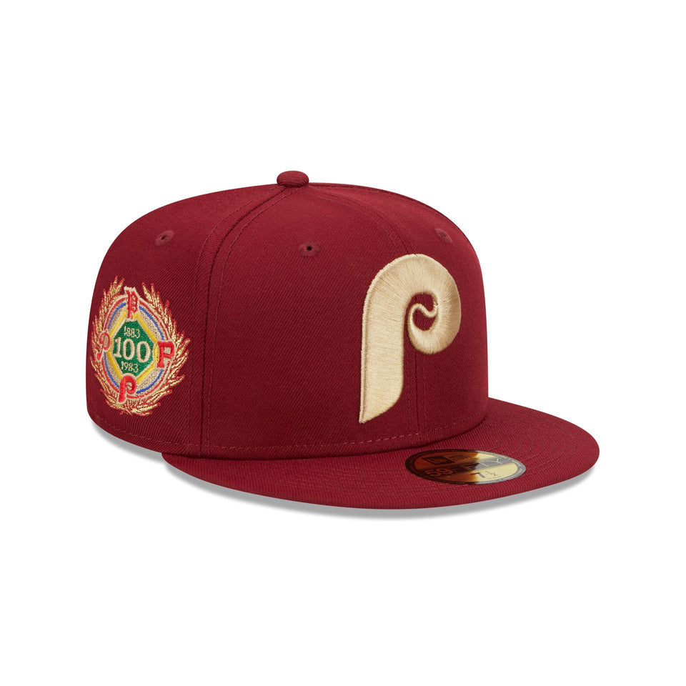 New Era Philadelphia Phillies Laurel Sidepatch 59Fifty Fitted Hat (60426513)