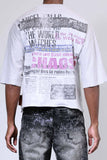 First Row Breaking News Angel Fall To Earth Cropped Tee (FRM1017)