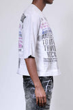 First Row Breaking News Angel Fall To Earth Cropped Tee (FRM1017)