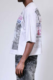 First Row Breaking News Angel Fall To Earth Cropped Tee (FRM1017)