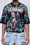 First Row Breaking News Human No Longer Cropped Tee (FRM1012)