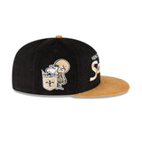 New Era New Orleans Saints Black Corduroy 59Fifty Fitted Hat (70805122)