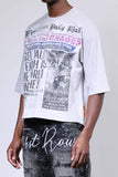 First Row Breaking News Angel Fall To Earth Cropped Tee (FRM1017)