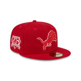 New Era Detroit Lions EG 75th Anniversary Side Patch 59Fifty Fitted Hat (60567543)