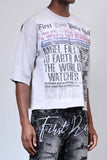 First Row Breaking News Angel Fall To Earth Cropped Tee (FRM1017)