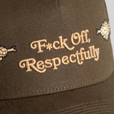Field Grade Respectfully Serpent Twill Trucker Hat (1005760)