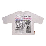First Row Breaking News Angel Fall To Earth Cropped Tee (FRM1017)
