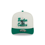New Era Boston Celtics Logo Script 9Fifty A-Frame Snapback Hat (60727201)