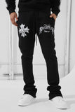 SYIP Paradise Tour Stacked Sweatpants (8261L-BLK)