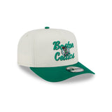 New Era Boston Celtics Logo Script 9Fifty A-Frame Snapback Hat (60727201)