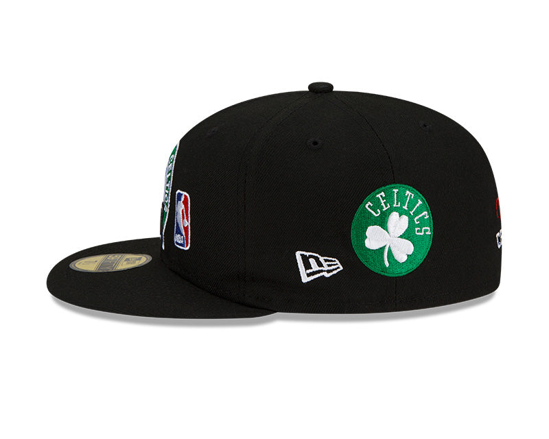 Black celtics fitted hat Clearance