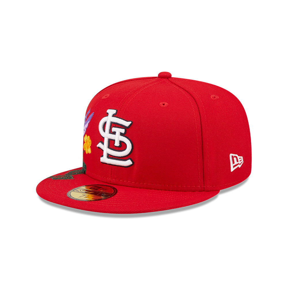 NEW ERA KIDS ST LOUIS CARDINALS BLOOMING FITTED HAT SIZE 6 3/4 NWT