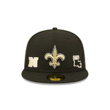 New Era New Orleans Saints Identity 59/50 Fitted Hat (60273128)