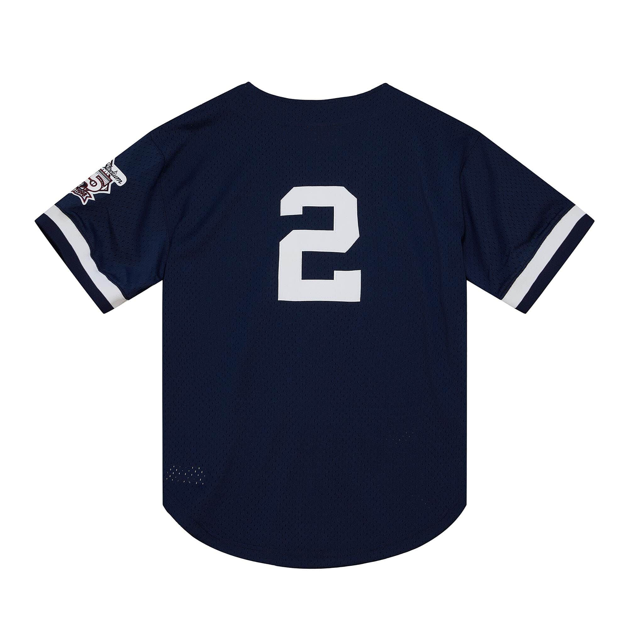 Mitchell & Ness Authentic Derek Jeter New York Yankees 1998 BP Jersey - Navy - 2XL