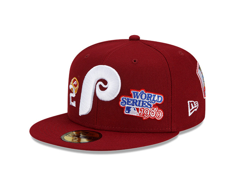 Men's New Era White/Red Philadelphia Phillies 2008 World Series Two-Tone  59FIFTY Fitted Hat