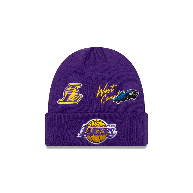 New Era Los Angeles Lakers City Transit Knit Beanie (60224757) Purple