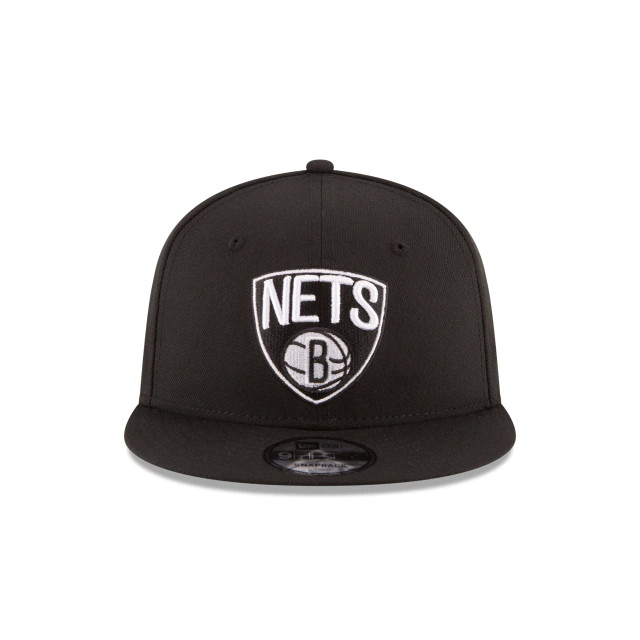 New Era Brooklyn Nets 9/50 Snapback Hat (703536760) Black/White