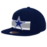 Mitchell & Ness Super Stripe Dallas Cowboys Snapback Hat (6HSSBC22104-DCONVY)