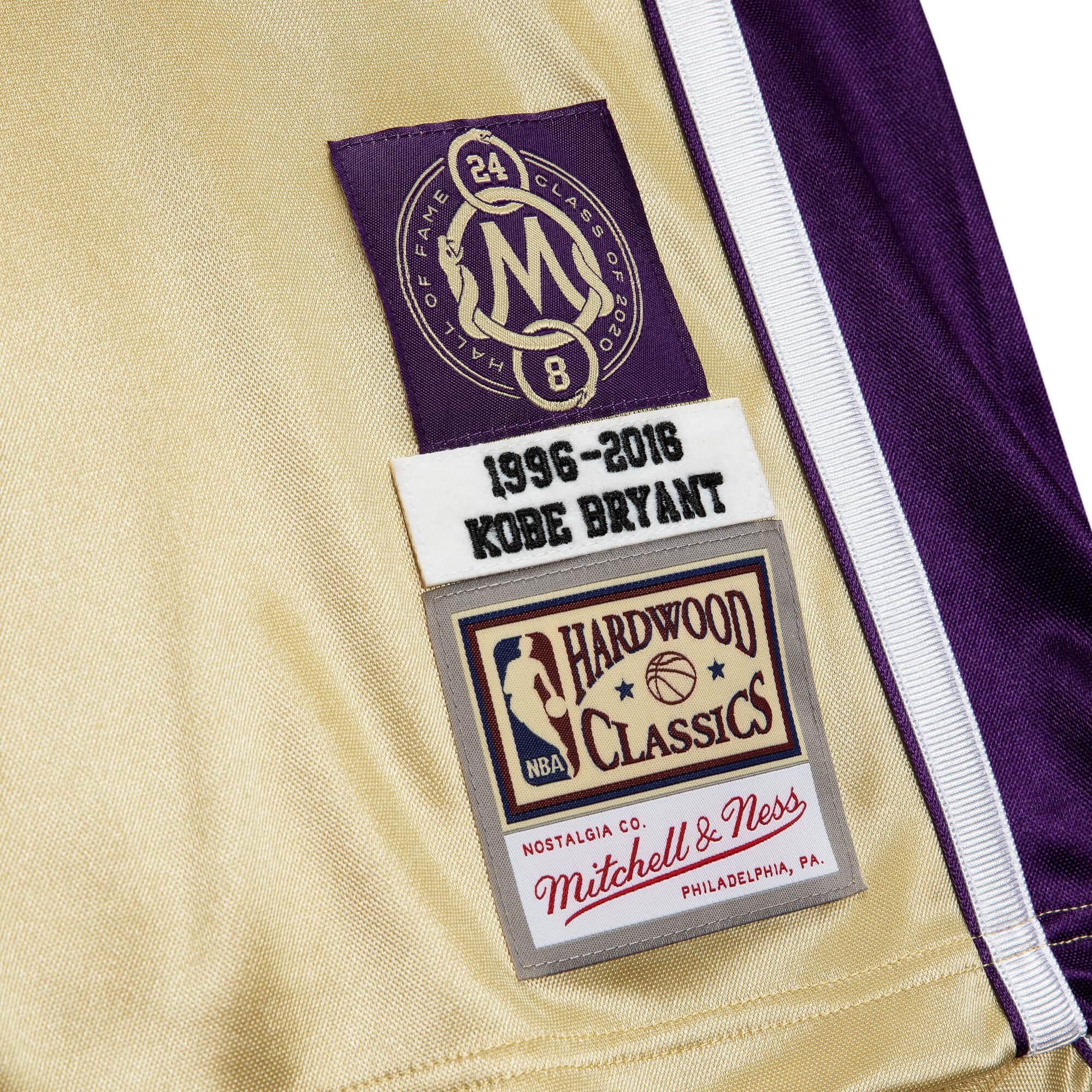 Mitchell &amp; Ness Authentic Hall of Fame #24 Kobe Bryant Los Angeles Lakers 1996-2016 Jersey