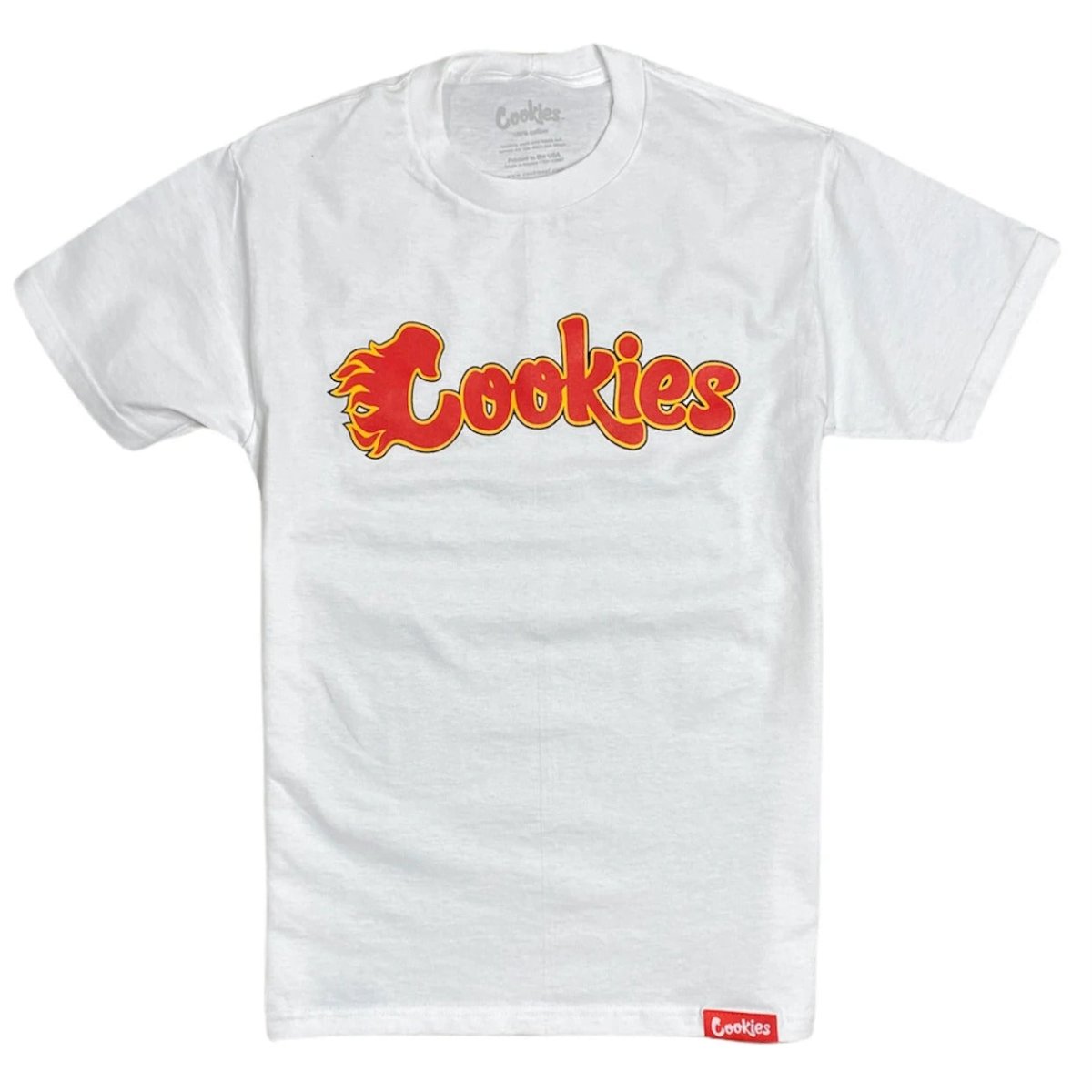 Cookies Flames Tee (1555T5551-WHT) - STNDRD ATHLETIC CO.