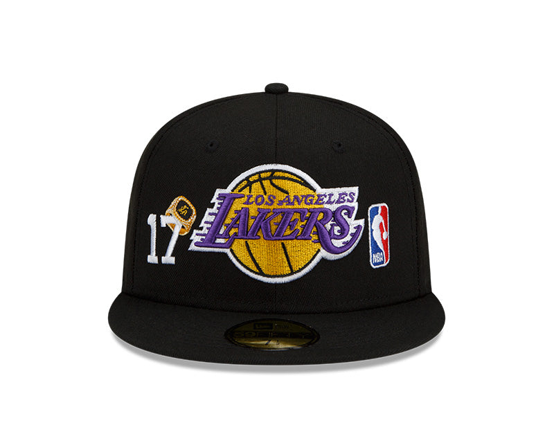 Men's Los Angeles Lakers New Era Black Official Team Color 59FIFTY