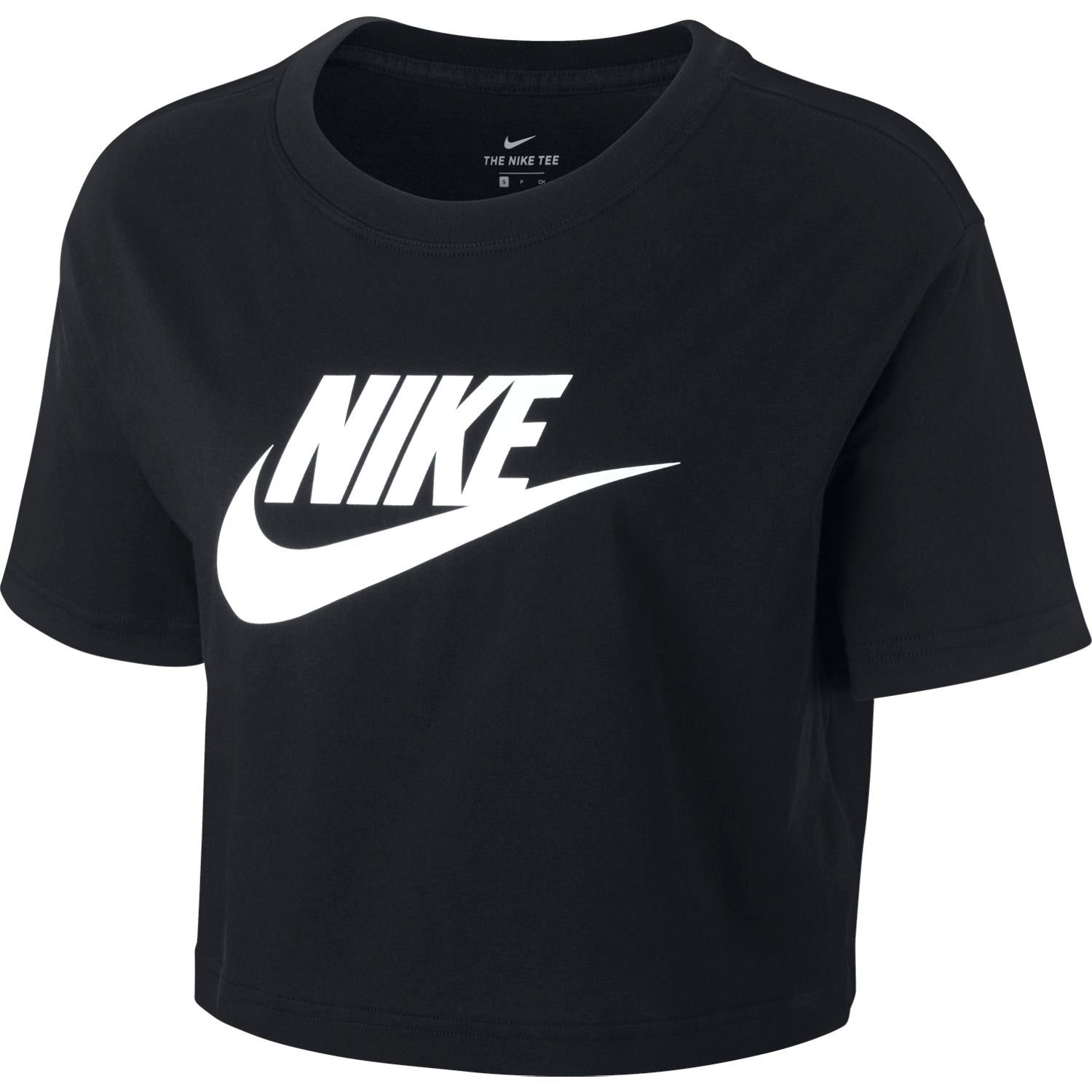 Nike Sportswear Essentials Women's Ribbed Cropped T-Shirt Black