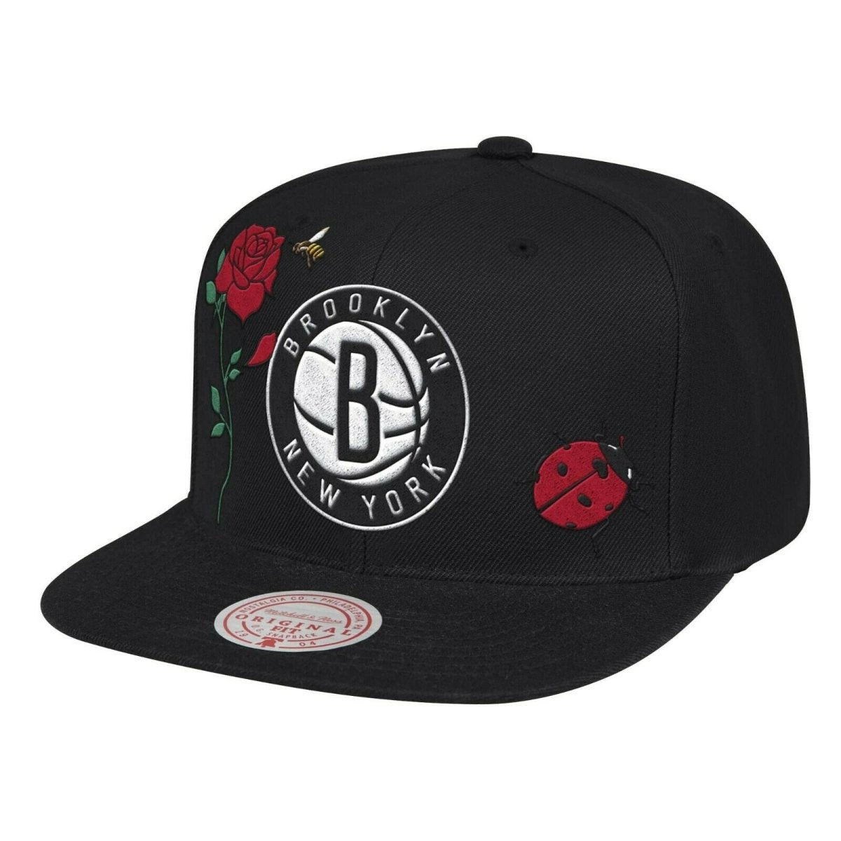 Mitchell & Ness NBA Brooklyn Nets HWC State Flower Snapback Hat