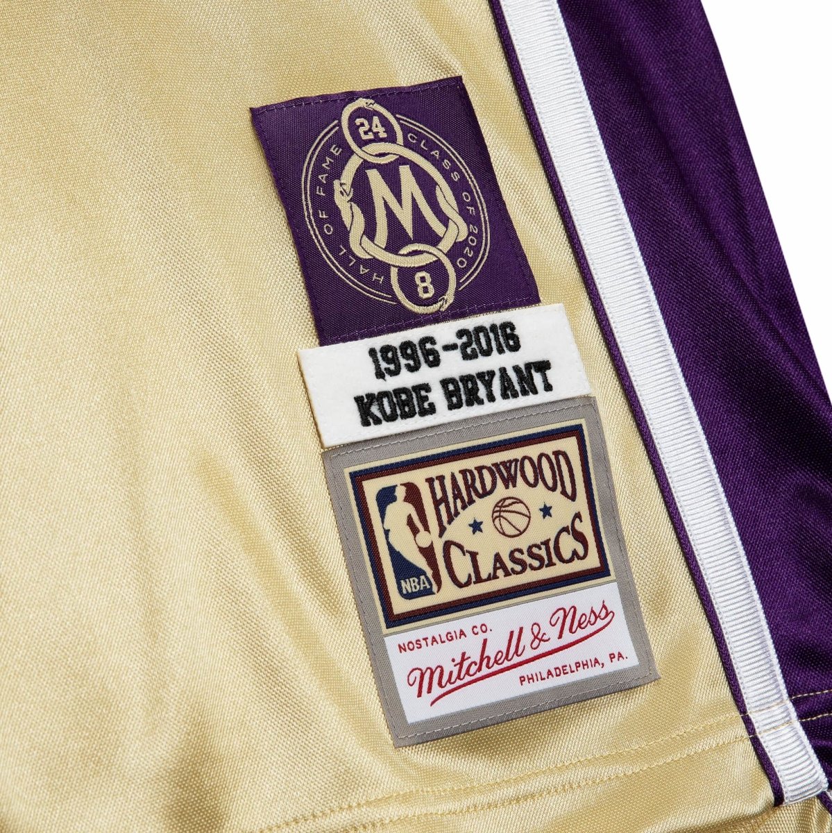 Mitchell & Ness Authentic Hall of Fame #24 Kobe Bryant Los Angeles Lakers 1996-2016 Jersey - STNDRD ATHLETIC CO.