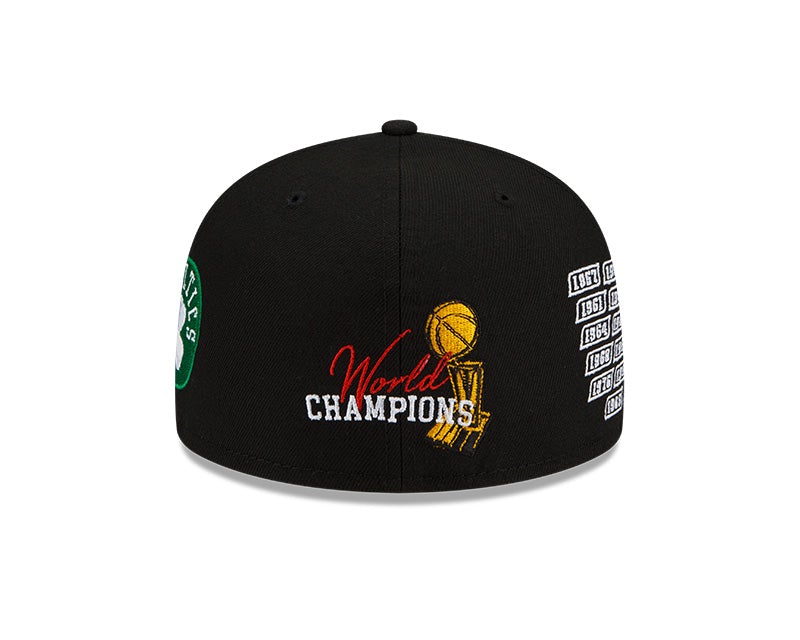 Men's New Era Black Miami Heat 3X NBA Finals Champions Crown 59FIFTY Fitted Hat