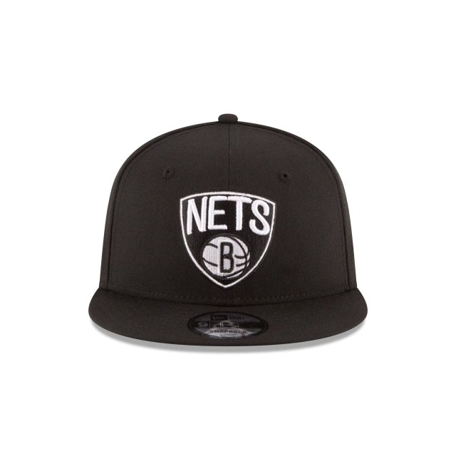 New Era Brooklyn Nets 9/50 Snapback Hat (703536760) Black/White - STNDRD ATHLETIC CO.