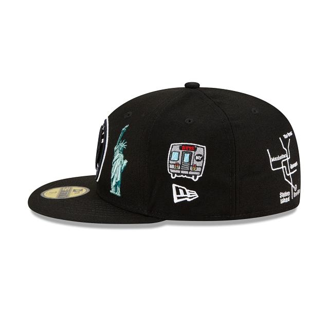 Las Vegas Raiders CITY CLUSTER Black Fitted Hat by New Era