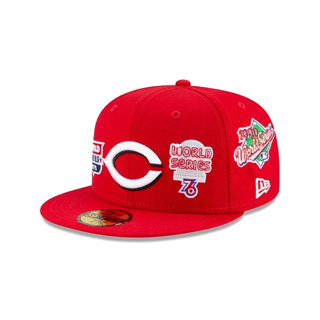 New Era Cincinnati Reds Red 5X World Series Champions 59FIFTY Fitted Hat