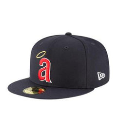 Men's California Angels New Era Navy Cooperstown Inaugural Season