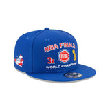 New Era Detroit Pistons NBA Finals Icon 9/50 Snapback Hat (60180968) - STNDRD ATHLETIC CO.
