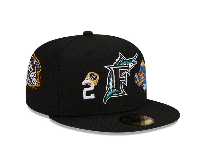 New Era 59FIFTY MLB Florida Marlins Count The Rings Fitted Hat 7 3/4