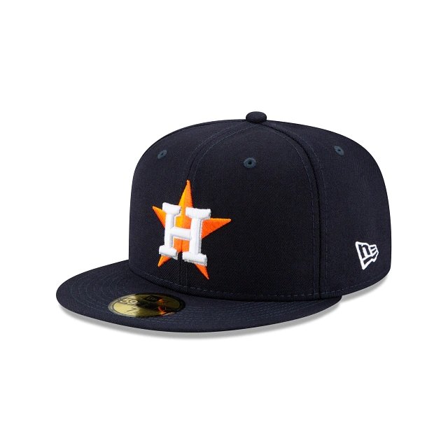 New Era Houston Astros World Series Fitted Hat 7 3/8 / Navy