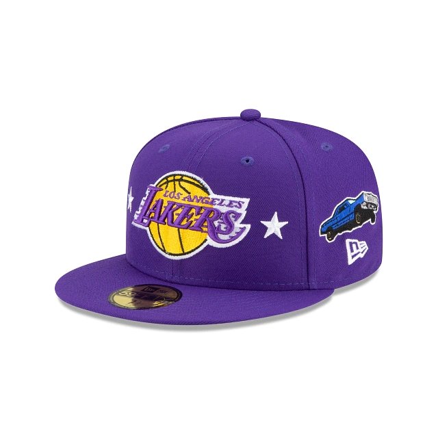 New Era Los Angeles Lakers Trucker Cap White/ Purple/ Black