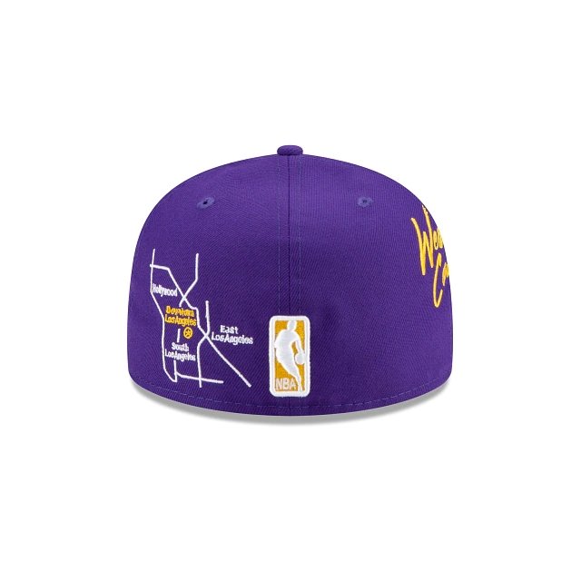 New Era Los Angeles Lakers 'Purple Smoke' 59FIFTY Fitted Grey