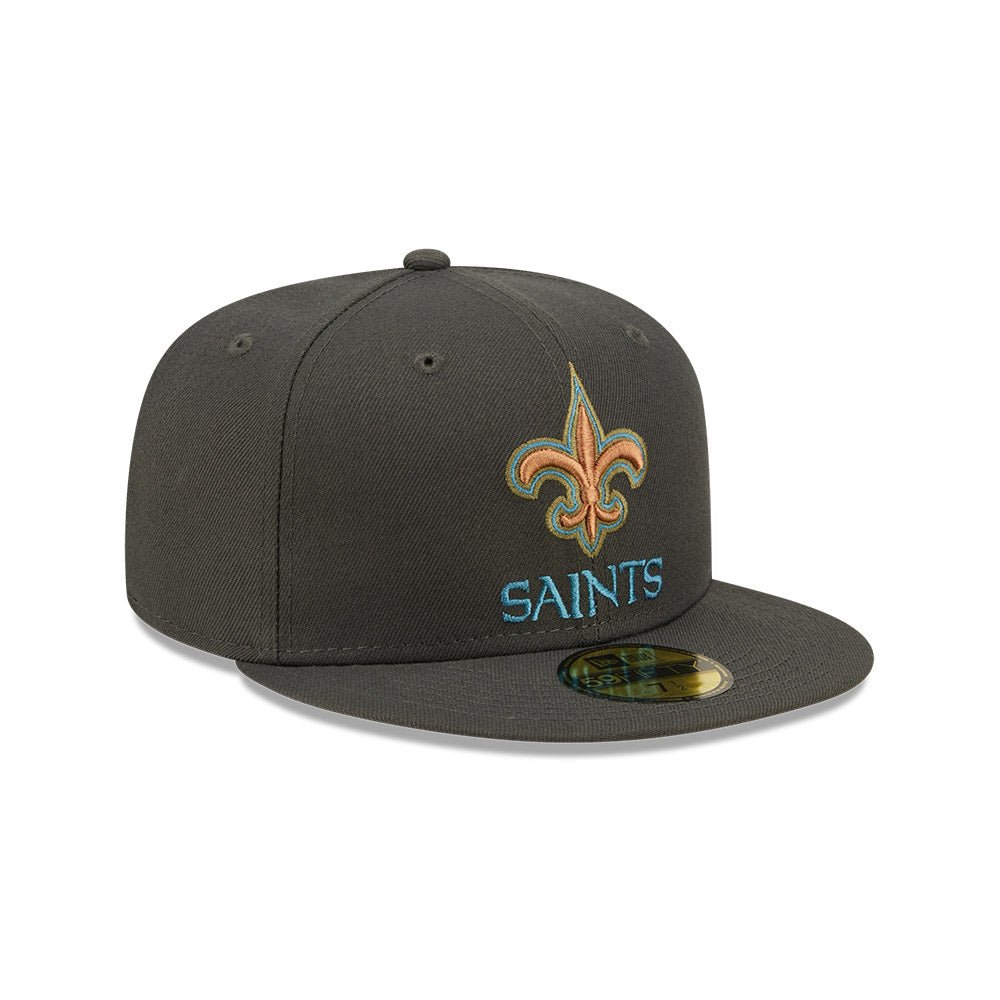 New Era New Orleans Saints Color Pack Steel 59/50 Fitted Hat (60278895) - STNDRD ATHLETIC CO.
