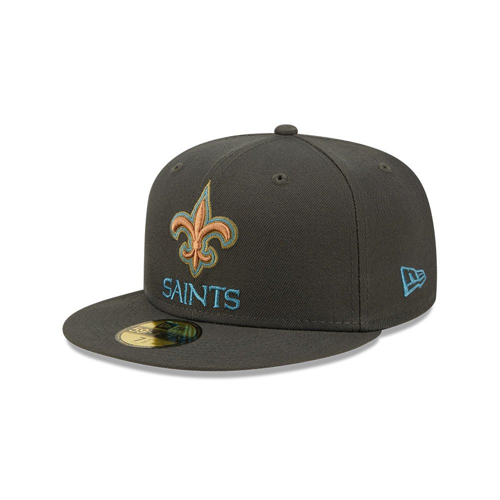 New Era New Orleans Saints Color Pack Steel 59/50 Fitted Hat (60278895) - STNDRD ATHLETIC CO.
