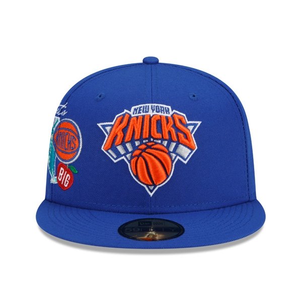 New Era New York Knicks Patch Cluster 59/50 Fitted Hat (60224621) - STNDRD ATHLETIC CO.
